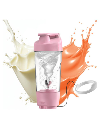 Botella Mezcladora WONDER CORE 650 ml Rosa a Prueba de Fugas