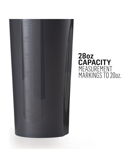 Botella Mezcladora BlenderBottle 28oz Paquete de 2 Clara/Negra