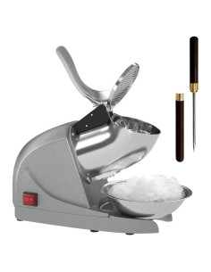 Máquina de Hielo Raspado OKF 380W 130kg/h Plata