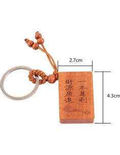 Llavero Mini Ábaco de Madera Leadigol - 5 Piezas, Diseño Único 2