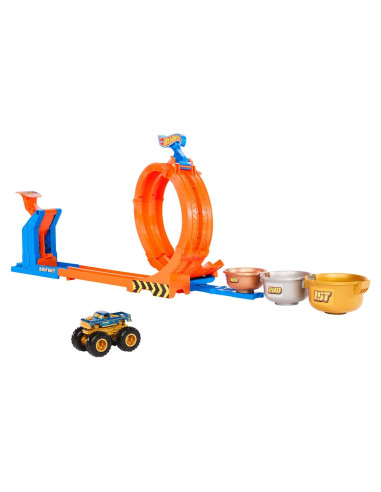 Set de Pista Hot Wheels Monster Trucks Bigfoot 50 Aniversario