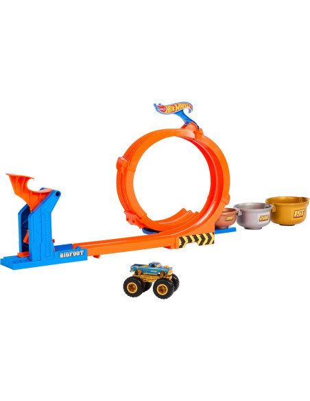 Set de Pista Hot Wheels Monster Trucks Bigfoot 50 Aniversario