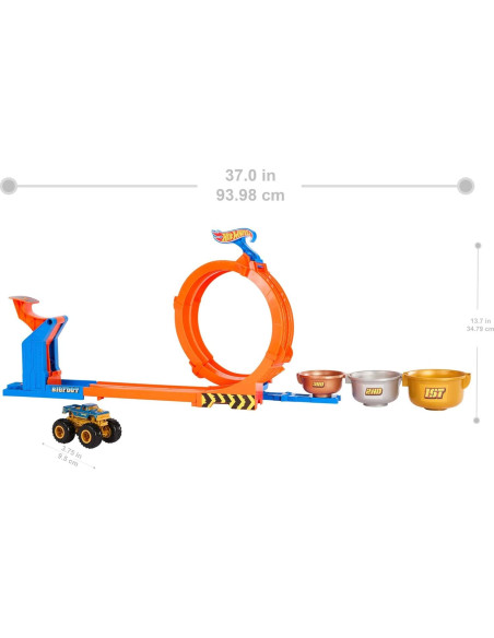 Set de Pista Hot Wheels Monster Trucks Bigfoot 50 Aniversario