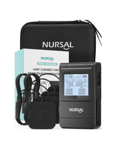 NURSAL Estimulador Muscular TENS 4 en 1 con 25 Modos