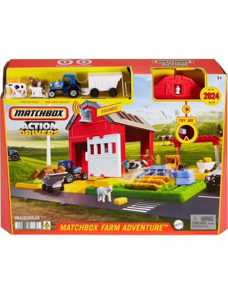 Coche de Juguete Matchbox Juego Granja Tractor 1:64