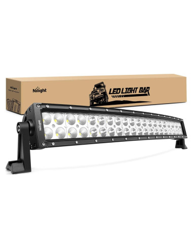 Barra de Luz LED Nilight 70015C-A 120W Curva 50.8cm