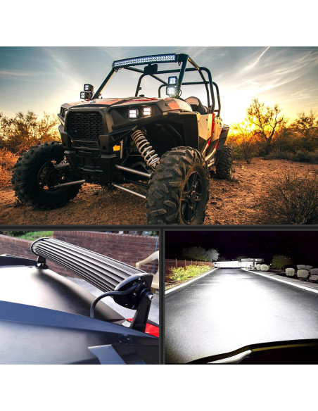 Barra de Luz LED Nilight 70015C-A 120W Curva 50.8cm