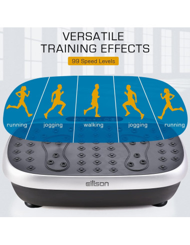 EILISON Placa de Vibración 816 - Fitness en Casa 136 kg