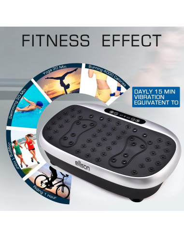 EILISON Placa de Vibración 816 - Fitness en Casa 136 kg