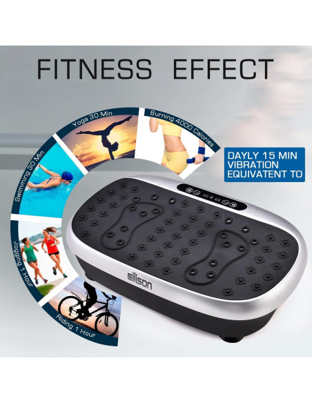 EILISON Placa de Vibración 816 - Fitness en Casa 136 kg