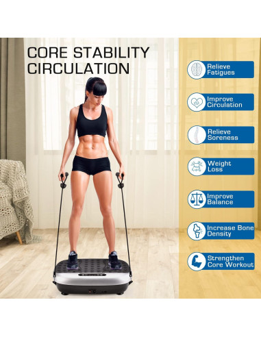 EILISON Placa de Vibración 816 - Fitness en Casa 136 kg