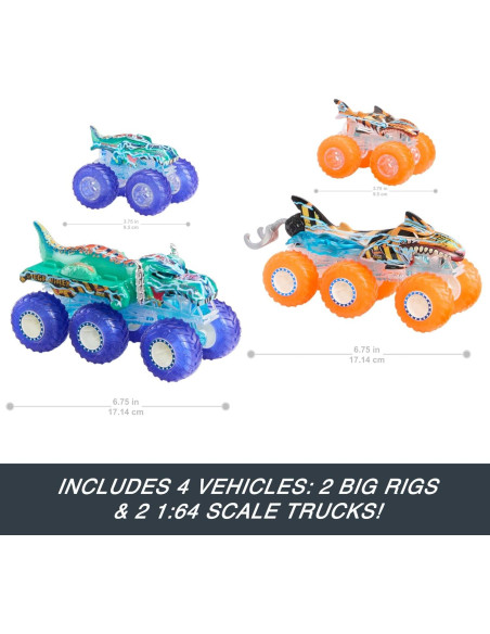 Multipack Camiones Hot Wheels Monster Trucks Power Smashers