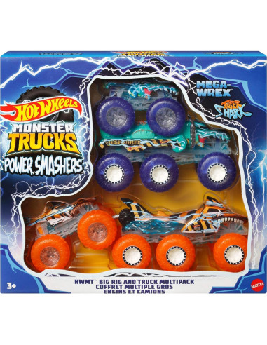 Multipack Camiones Hot Wheels Monster Trucks Power Smashers