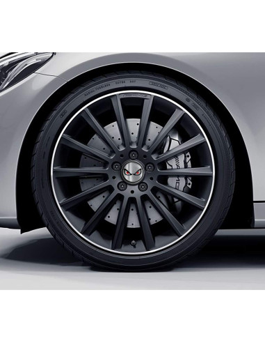 Juego de 4 Tapas de Centro 75mm SkinoEu para Mercedes