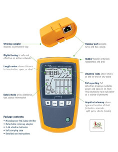 Verificador de Cable Fluke Networks MS-POE para Ethernet RJ-45 2
