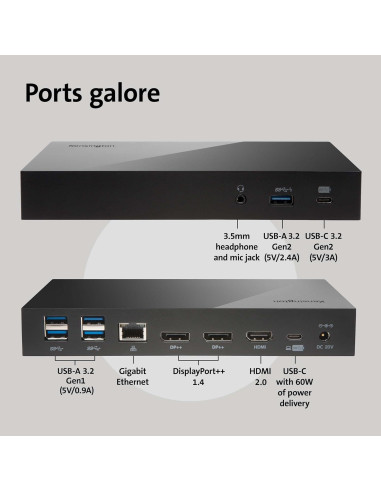 Estación de Acoplamiento USB-C Kensington SD4800P 135W