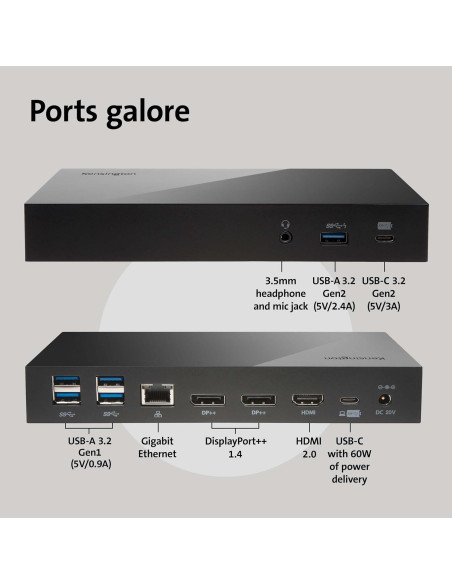 Estación de Acoplamiento USB-C Kensington SD4800P 135W