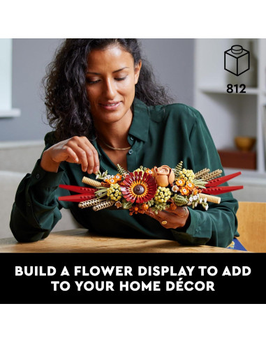 LEGO Icons Centro de Flores Secas 10314 - Flores Artificiales