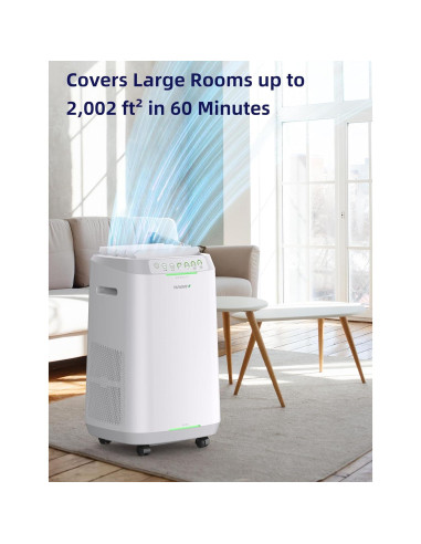 Purificador de Aire Nuwave OxyPure ZERO, 186 m, Filtros Lavables