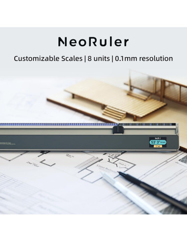 Regla Digital NeoRuler 30,48 cm con 93 Escalas y App Bluetooth