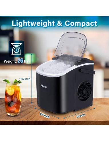 Máquina de Hielo Blayoon ZBJXK-01 Portátil 11,79 kg