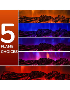 Chimenea Eléctrica Alpaca IN-26 1500W Control Remoto 2