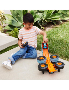 Juguete RC Hot Wheels Monster Trucks Rhinomite 1:12 Transformador 2