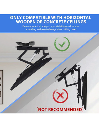 Soporte de TV Eléctrico TOPSKY TV02.01 32-75" Plegable