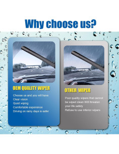 Limpiaparabrisas HRSNO 58cm + 58cm + 33cm para Land Rover 2