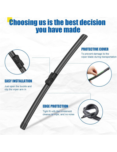 Limpiaparabrisas HRSNO 58cm + 58cm + 33cm para Land Rover