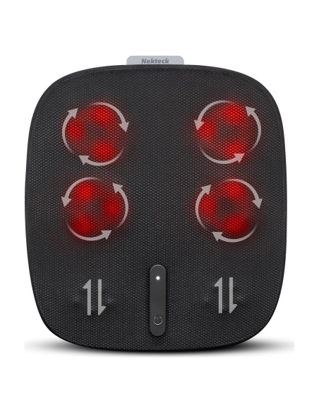 Masajeador de pies Nekteck NK-FM10 con calor y 6 cabezales