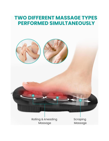 Masajeador de pies Nekteck NK-FM10 con calor y 6 cabezales