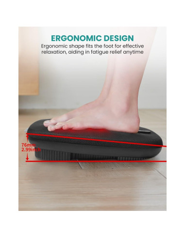 Masajeador de pies Nekteck NK-FM10 con calor y 6 cabezales