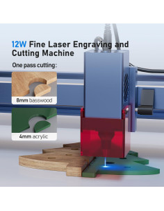 Máquina Grabadora Láser HENGTONGTOOL TD6 12W 3 en 1 2