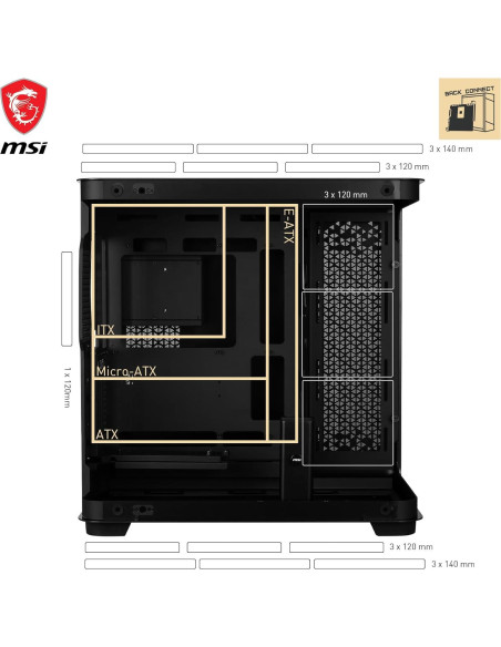 Caja de PC Gaming MSI MEG MAESTRO 700L PZ - Vidrio Templado