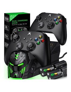 Estación de Carga para Controlador Xbox One Svetaecho 2 Baterías 5520mWh