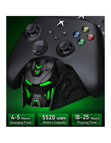 Estación de Carga para Controlador Xbox One Svetaecho 2 Baterías 5520mWh