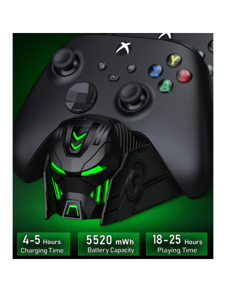 Estación de Carga para Controlador Xbox One Svetaecho 2 Baterías 5520mWh