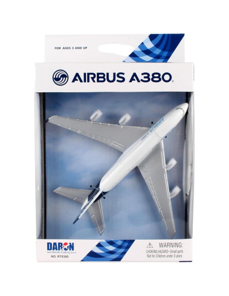 Aviación Daron Airbus A380 Blanco 15,24 cm Metal