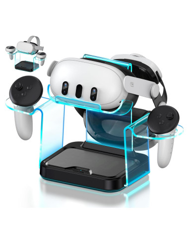 Base de Carga para Oculus Meta Quest 3/2 - 4 Baterías Recargables