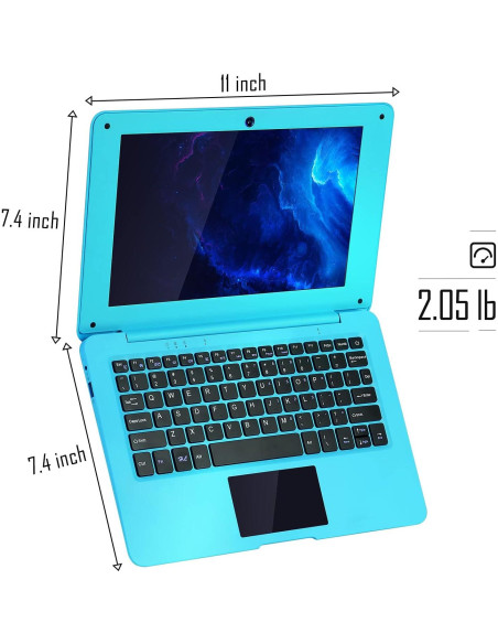 Laptop G-Anica GBOOK-A133 Azul 10.1" Android 12, 64GB