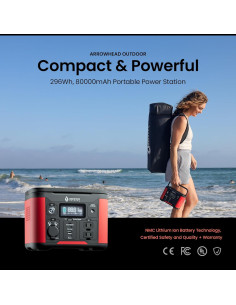 Estación de Energía Portátil Arrowhead 296W Litio con Estuche 2
