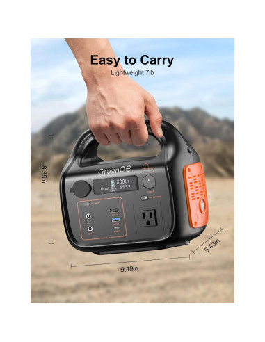 Estación de Energía Portátil GREENOE 300W 299Wh 7 Puertos