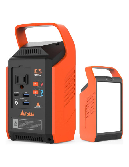 Estación de Energía Portátil Takki 83Wh, Generador Solar 80W
