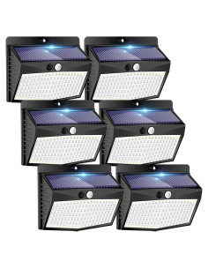 Luces Solares Exteriores Yaoshuoli 6 Paquetes con Sensor