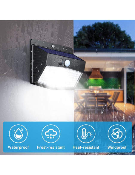 Luces Solares Exteriores Yaoshuoli 6 Paquetes con Sensor