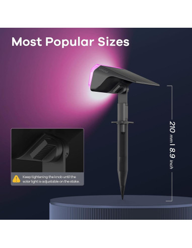 Luces Solares Linkind 4 Paquete Multicolor 10 Modos IP67