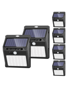 Luces Solares Exteriores SEZAC 6Pack 3 Modos IP65