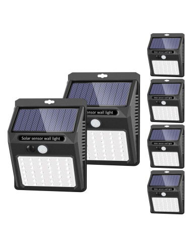 Luces Solares Exteriores SEZAC 6Pack 3 Modos IP65