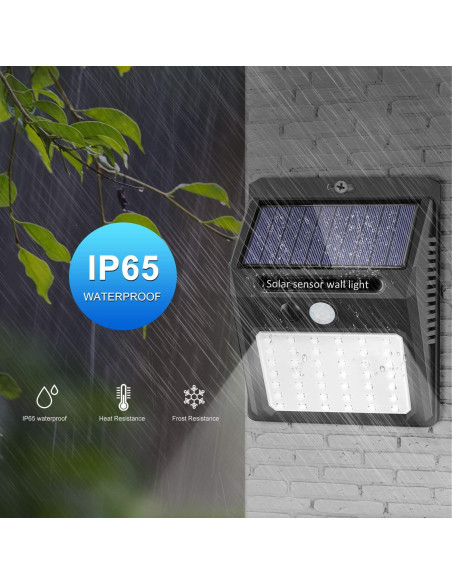 Luces Solares Exteriores SEZAC 6Pack 3 Modos IP65